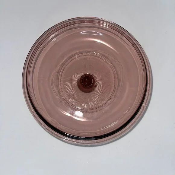 Rare Vintage Corning Ware Double Boiler Insert Lid V20B Vision Purple Cranberry